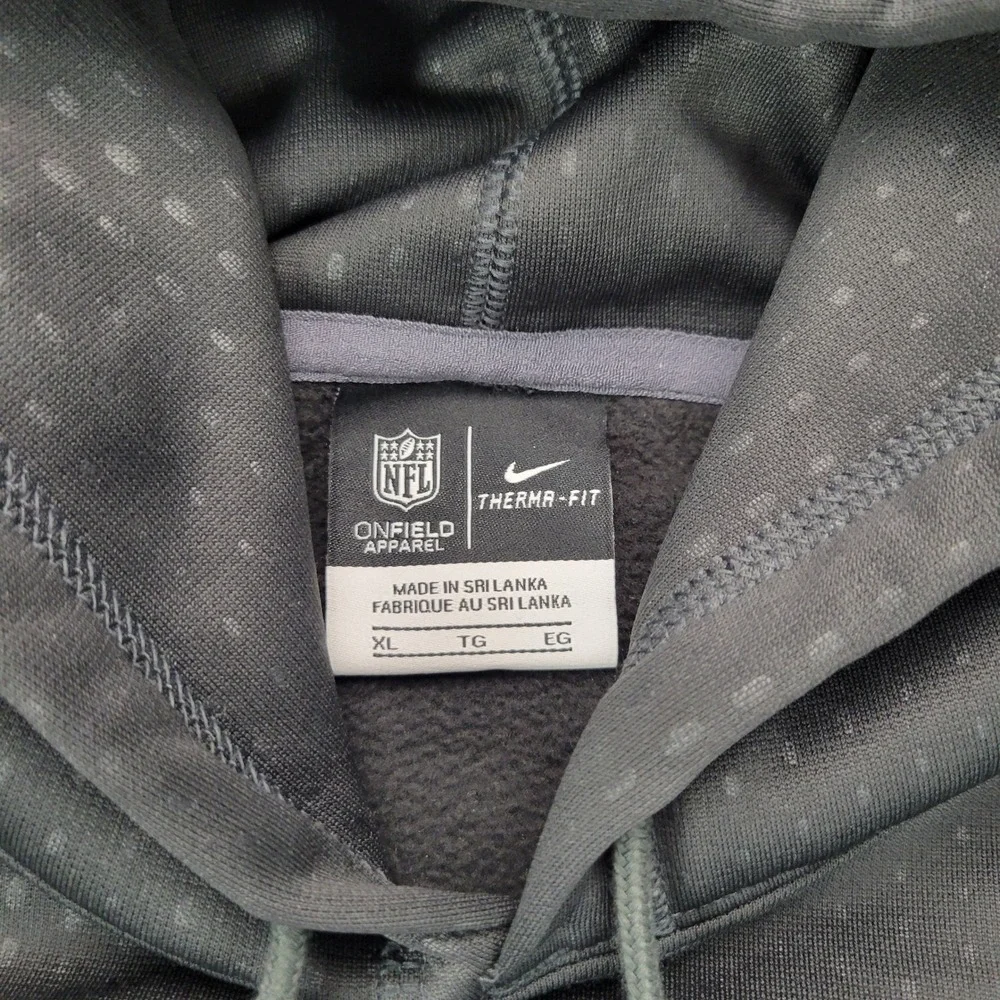 Nike Baltimore Ravens Hoodie Mens XL Grey NFL Therma-FIT Pullover 654697-060
